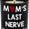 Mothers Day Gifts for Mom from Daughter Son - Moms Last Nerve Long Lasting 
Vanilla Lavender Candle 10 oz - Mother's Day Mom Birthday Gifts for Mama 
Stepmom Mother in Law, Present for Women