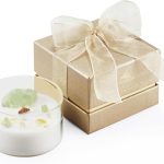 Premium Vanilla Scented Soy Candles with Wood Wick & Healing Crystals 
Inside, 55-Hour Non-Toxic Aromatherapy Home Scented Candle Gifts for Women, 
Mom, Birthday, Meditation, Spa (7oz)