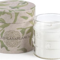 Zodax Grand Casablanca Glass Jar Scented Candle for Home Decor - 
Single-Wick Candle Ideal for Kitchen and Bathroom - Makes a Great Gift for 
Women and Men - Apricot Bloom Scent - 6.5 Oz.